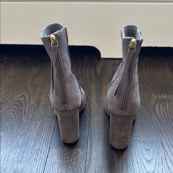 Seychelles Gray Suede Heeled Boots - Picture 2 of 8